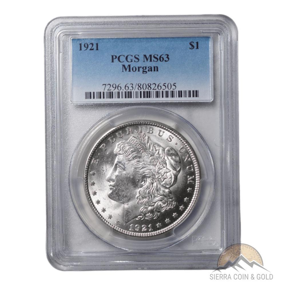 1921 Morgan Dollar PCGS MS63 - SCG