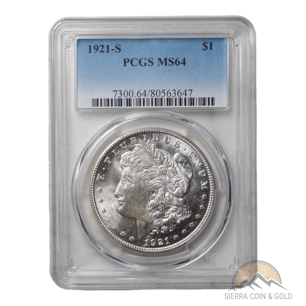 1921 - S Morgan Dollar PCGS MS64 - SCG