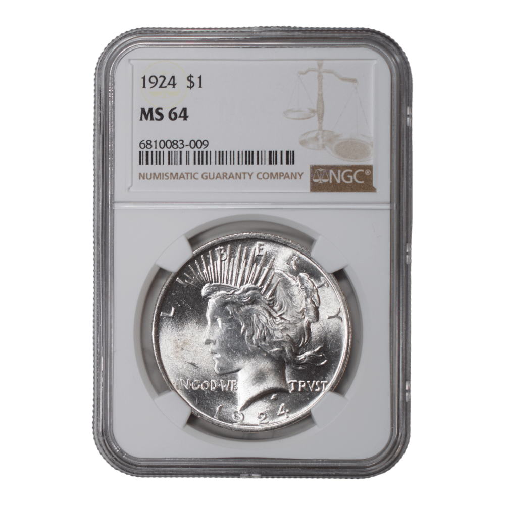 1924 Peace Dollar NGC MS64 - SCG