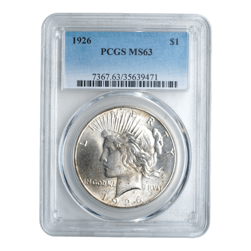 1926 Peace Dollar PCGS MS63 - SCG