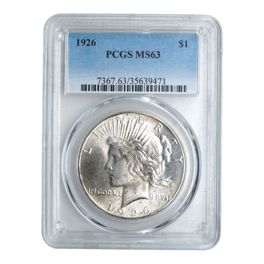 1926 Peace Dollar PCGS MS63 - SCG