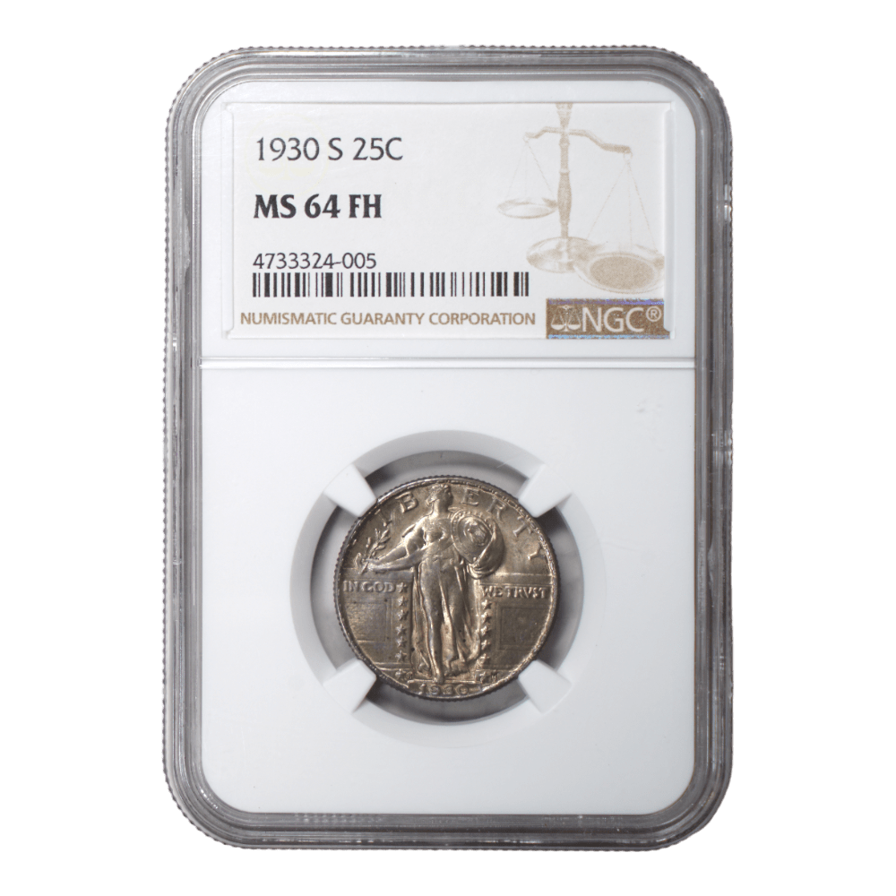 1930-S Standing Liberty Quarter NGC MS64 FH - SCG