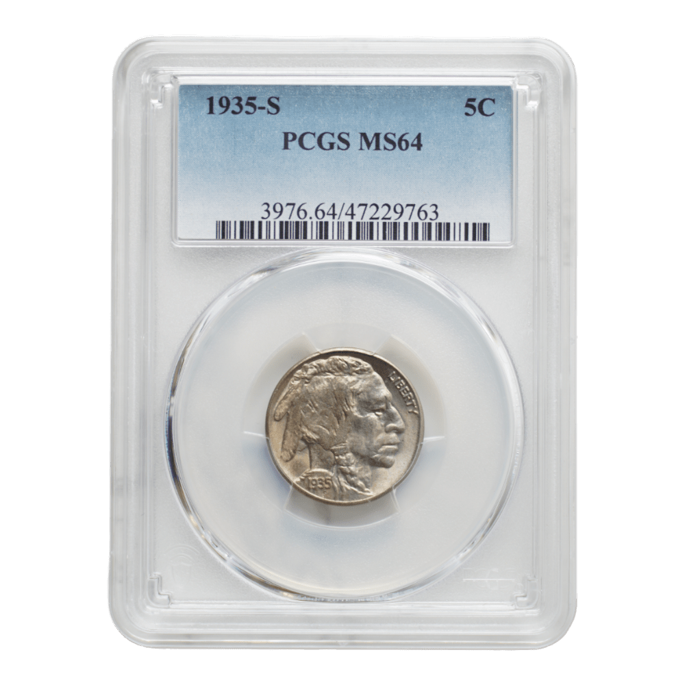 1935-S Buffalo Nickel PCGS MS64 - SCG