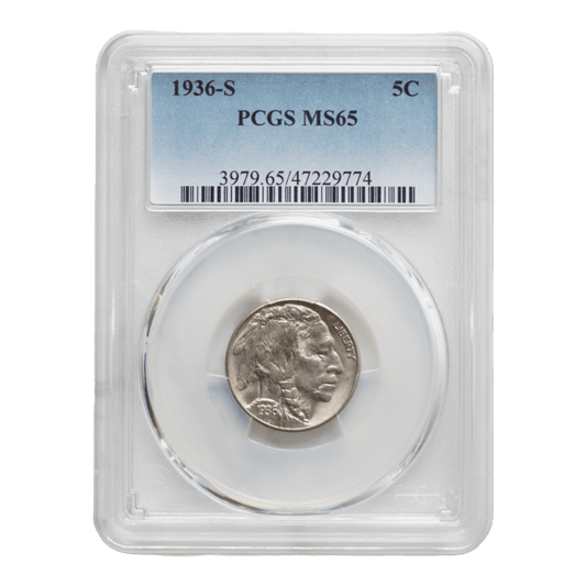 1936-S Buffalo Nickel PCGS MS65 - SCG