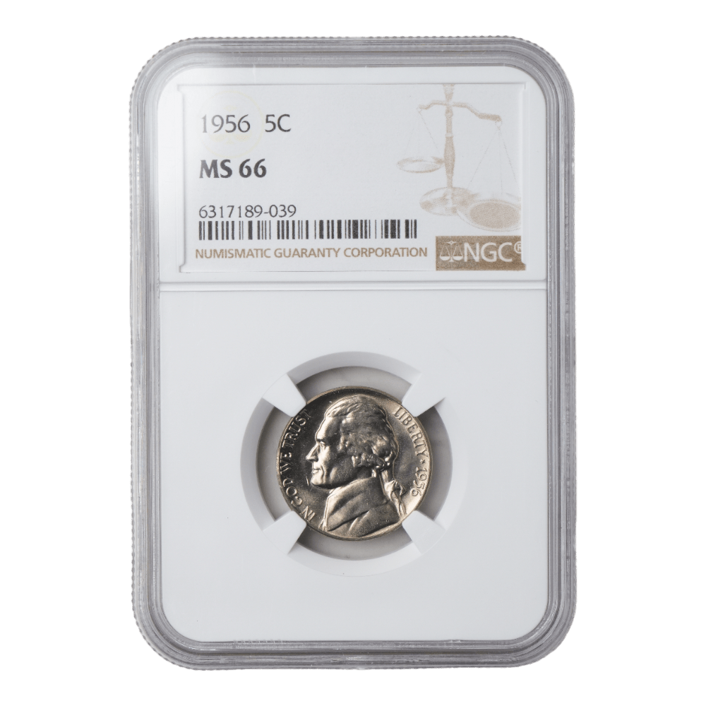 1956 Jefferson Nickel NGC MS66 - SCG