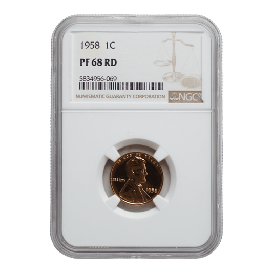 1958 Lincoln Wheat Cent NGC PF68 RD - SCG