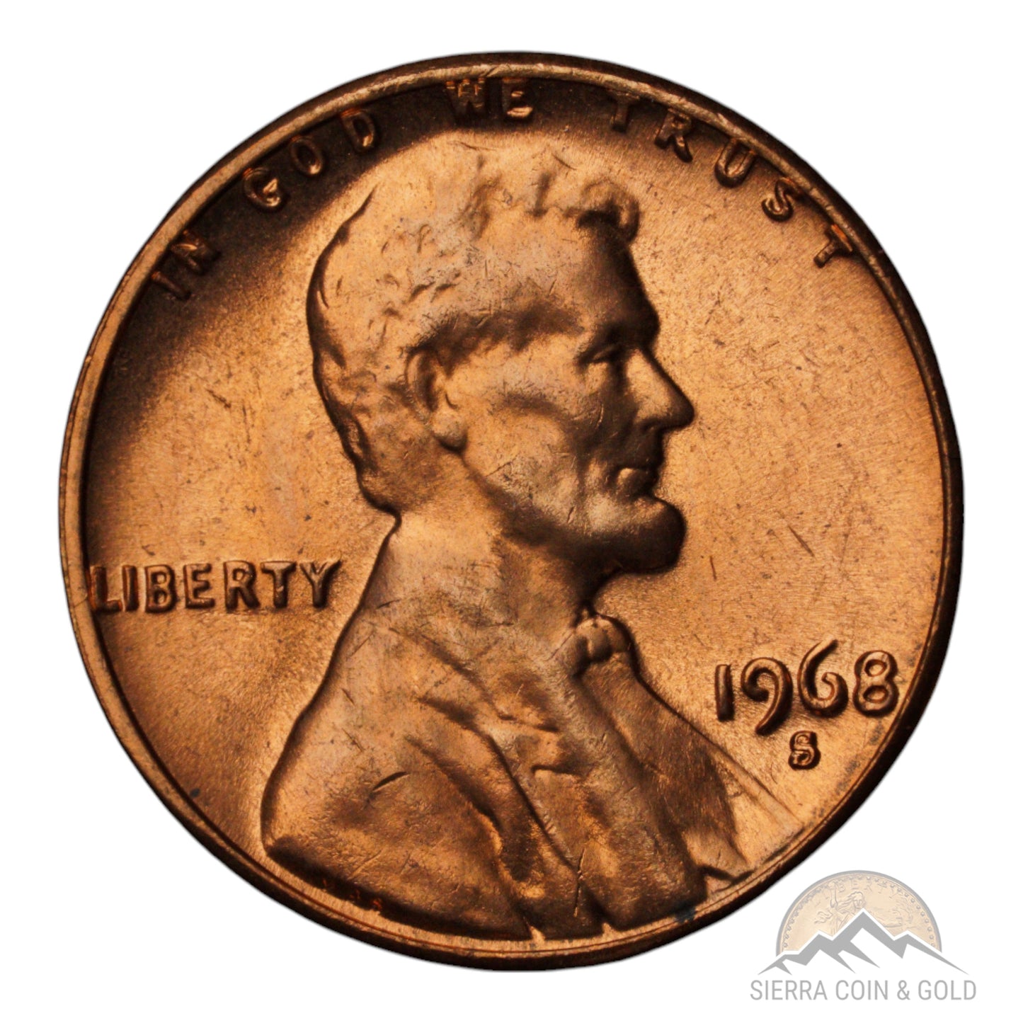 1968-S Lincoln Memorial Cent BU (Red)