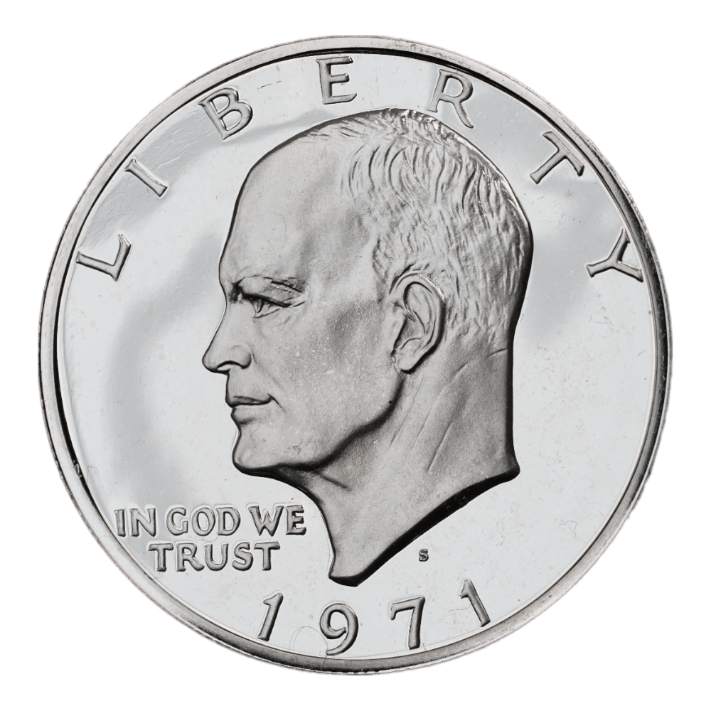 1971 - S Eisenhower Dollar - Silver Clad Proof - SCG