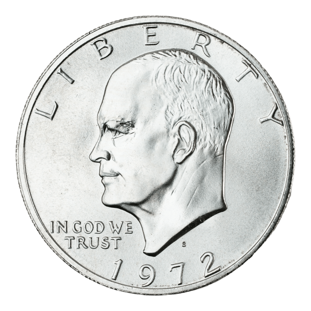 1972 - S Eisenhower Dollar - Silver Clad - SCG