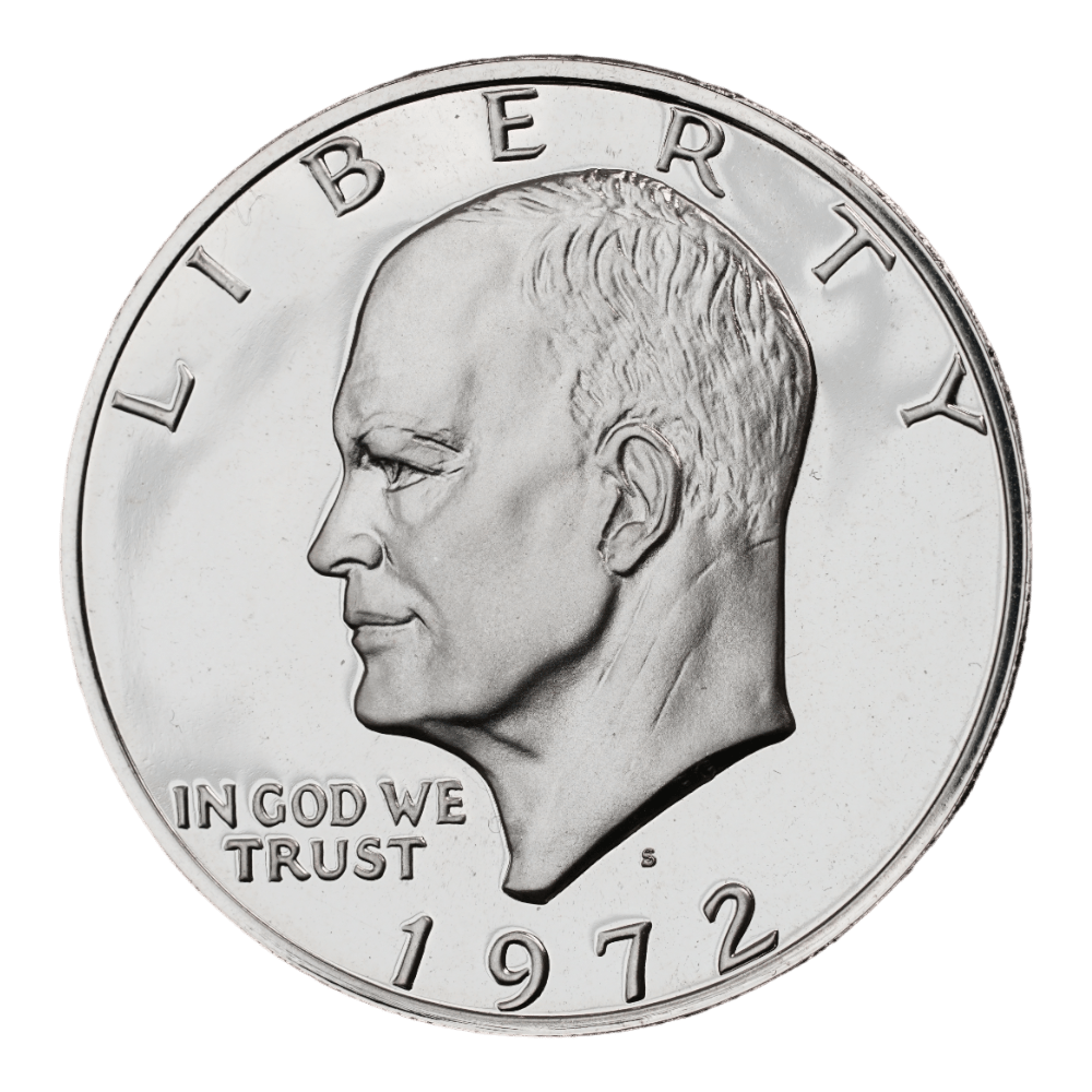 1972 - S Eisenhower Dollar - Silver Clad Proof - SCG