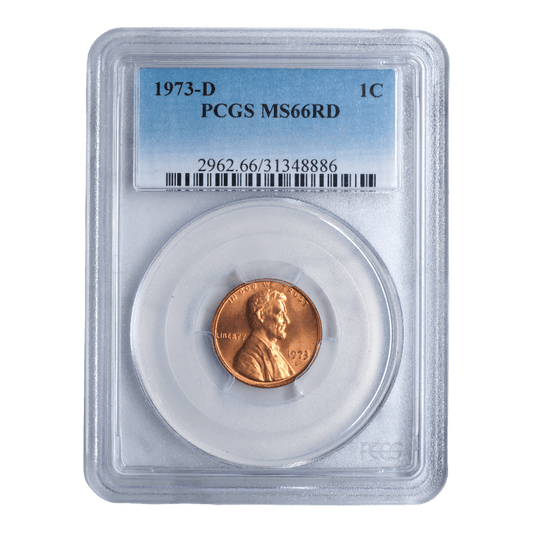 1973-D Lincoln Memorial Cent PCGS MS66 RD - SCG