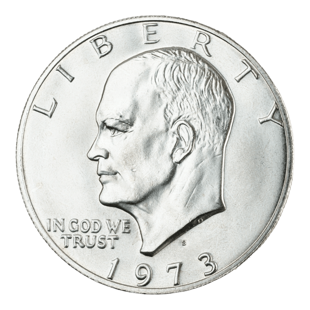 1973 - S Eisenhower Dollar - Silver Clad - SCG