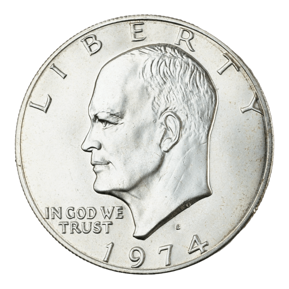 1974 - S Eisenhower Dollar - Silver Clad - SCG