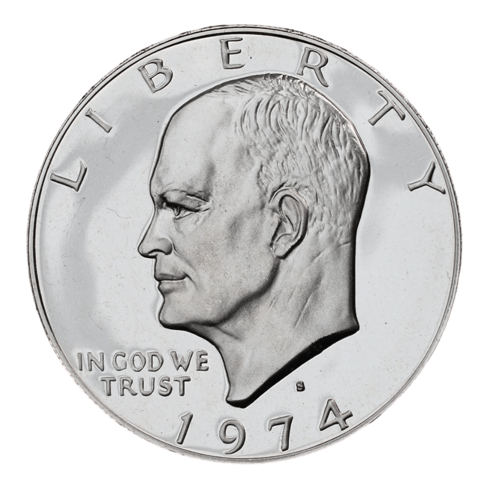 1974 - S Eisenhower Dollar - Silver Clad Proof - SCG