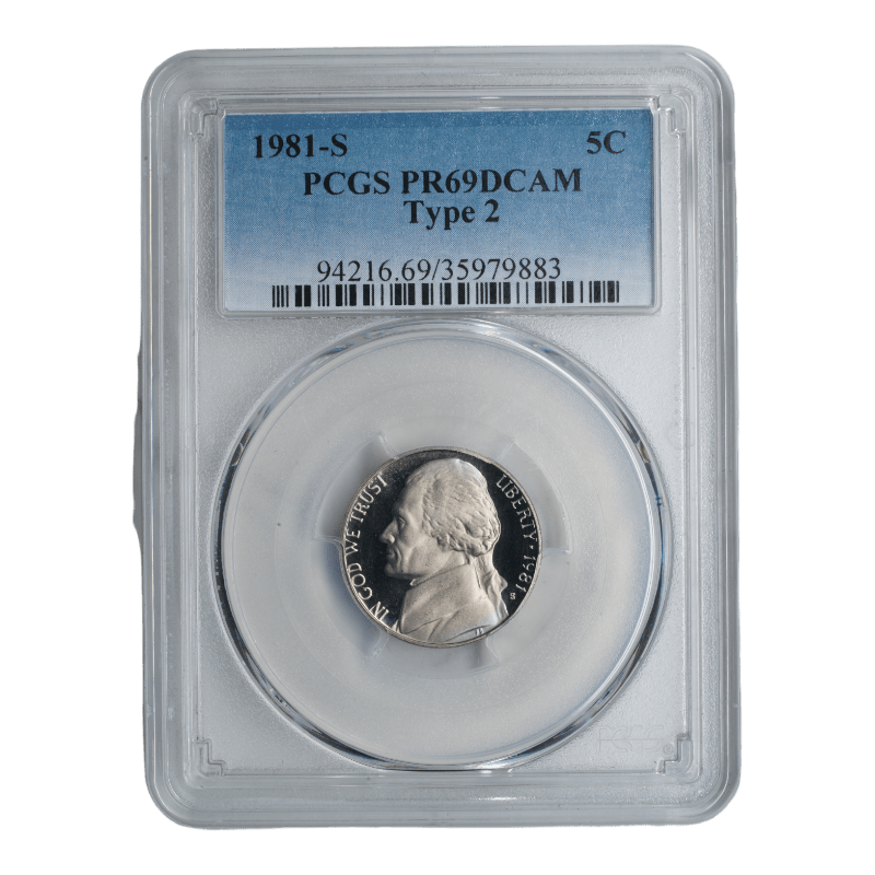 1981-S Jefferson Nickel PCGS PR69 DCAM T2 - SCG