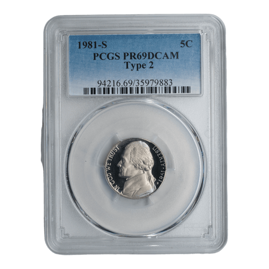 1981-S Jefferson Nickel PCGS PR69 DCAM T2 - SCG