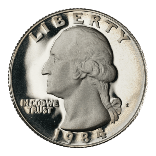 1984 - S Washington Quarter - Proof - SCG