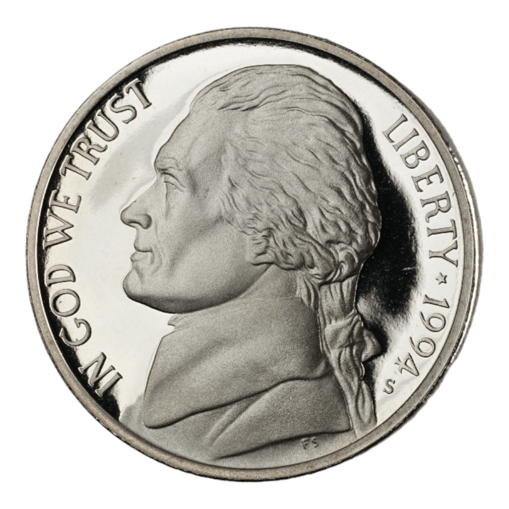 1994 - S Jefferson Nickel - Proof - SCG