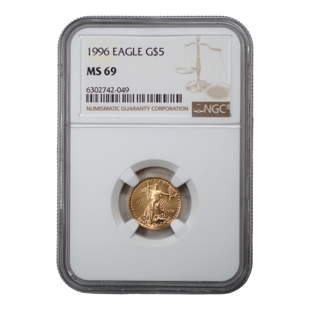 1996 1/10 oz Gold Eagle NGC MS69 - SCG