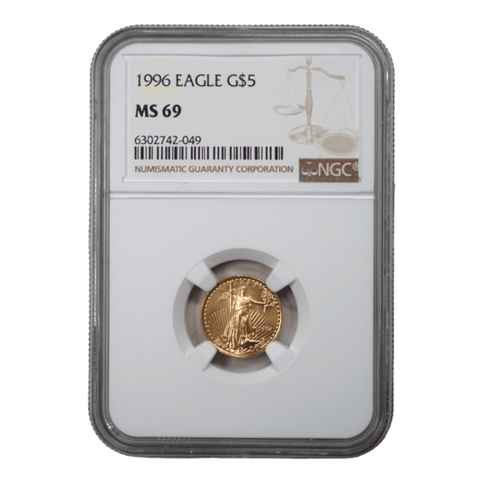 1996 1/10 oz Gold Eagle NGC MS69 - SCG