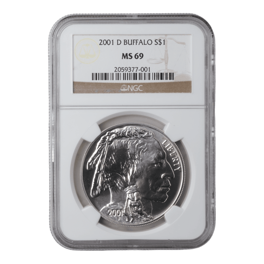 2001 - D Buffalo Commemorative Dollar NGC MS69 - SCG