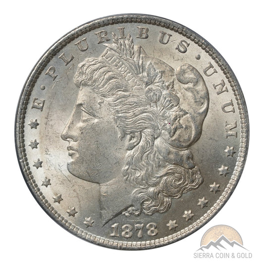 1878 7TF Reverse of 1879 Morgan Dollar PCGS MS62