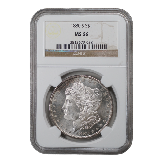 1880-S Morgan Dollar NGC MS66