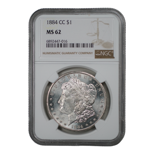 1884-CC Morgan Dollar NGC MS62