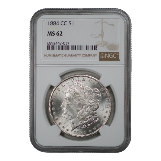 1884-CC Morgan Dollar NGC MS62