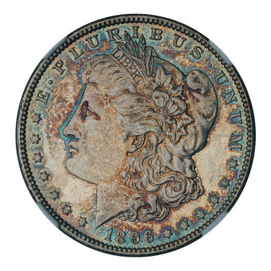 1896 Morgan Dollar VAM-20 Bar 6 NGC MS62