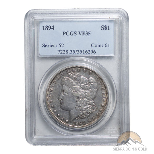 1894 Morgan Silver Dollar - PCGS VF35