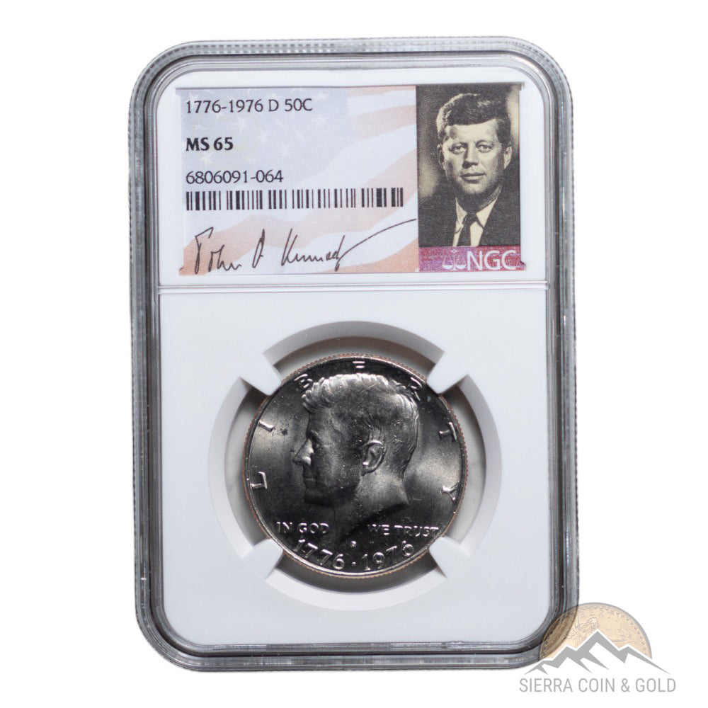 1976-D Kennedy Bicentennial Half Dollar - NGC MS65