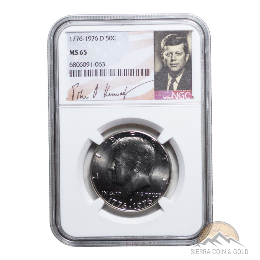 1976-D Kennedy Bicentennial Half Dollar - NGC MS65