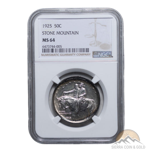 1925 Stone Mountain Half Dollar - NGC MS64