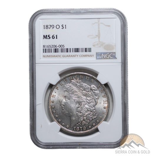 1879-O Morgan Silver Dollar - NGC MS61