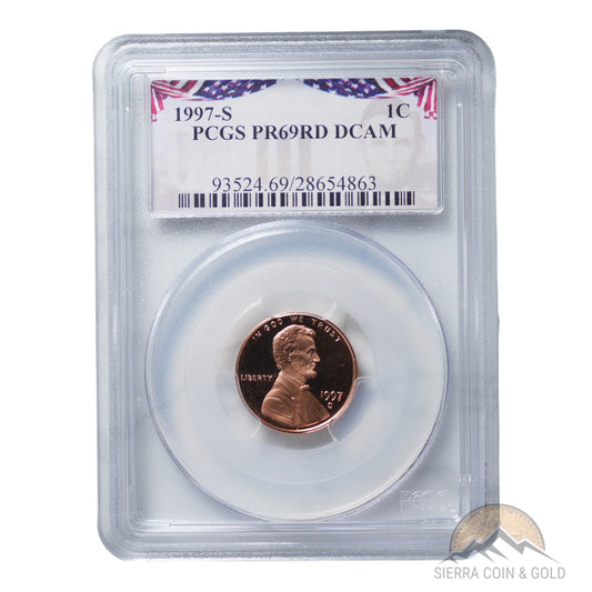 1997-S Lincoln Cent - PCGS PR69 DCAM