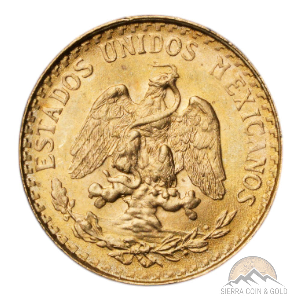 Mexico Gold 2 Peso Obverse