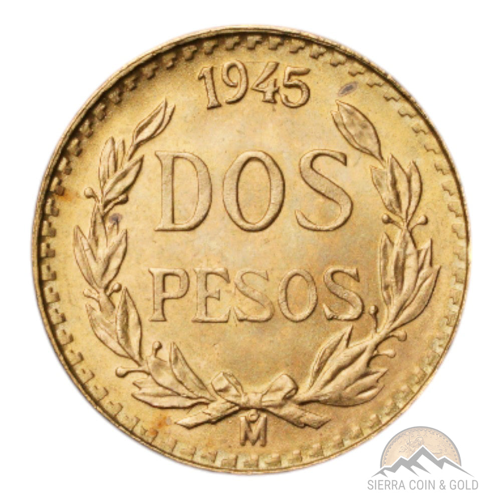 Mexico Gold 2 Peso Reverse