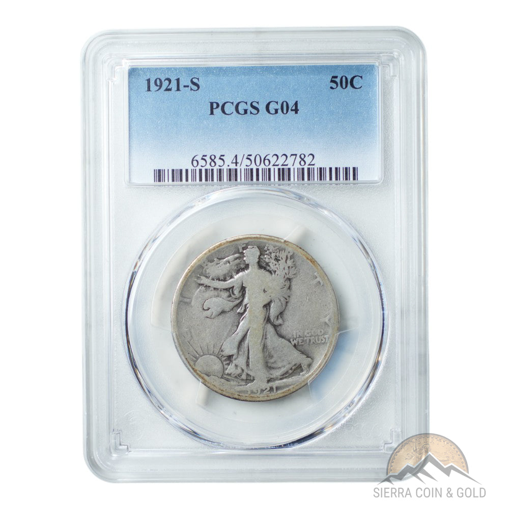 1921-S Walking Liberty Half Dollar - PCGS G4 Obverse