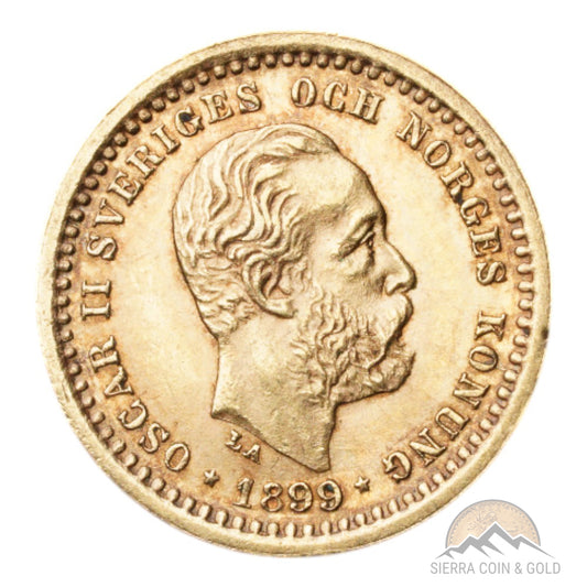 Sweden 5 Kronor Gold Coin Obverse