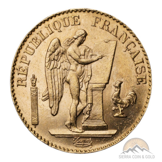 France Gold 20 Francs - Lucky Angel Obverse