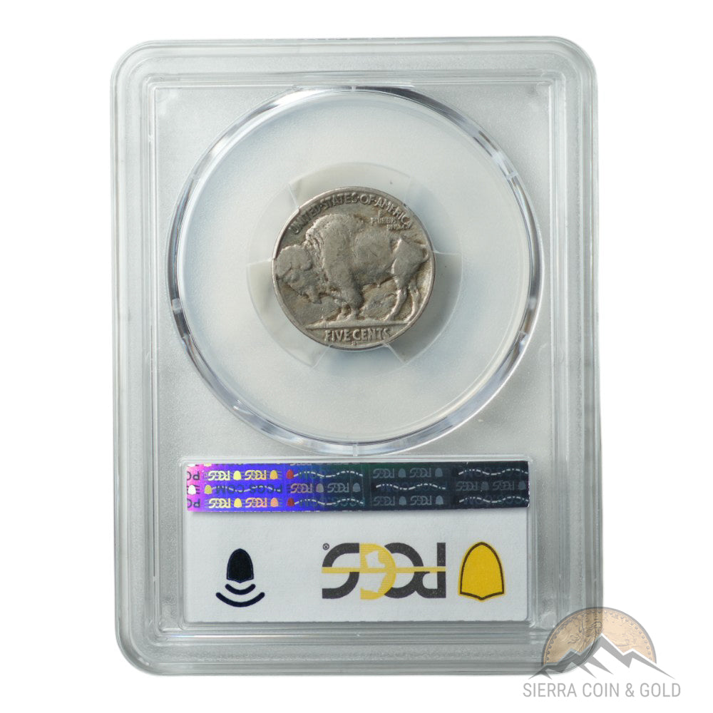 1921-S Buffalo Nickel – PCGS F12 – Mint Error: Reverse Peeling Lamination