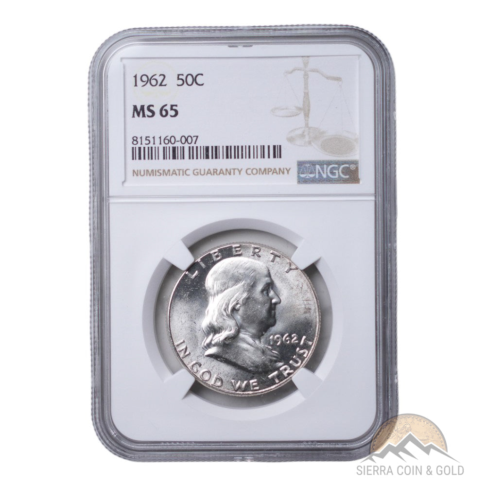 1962 Franklin Half Dollar - NGC MS65