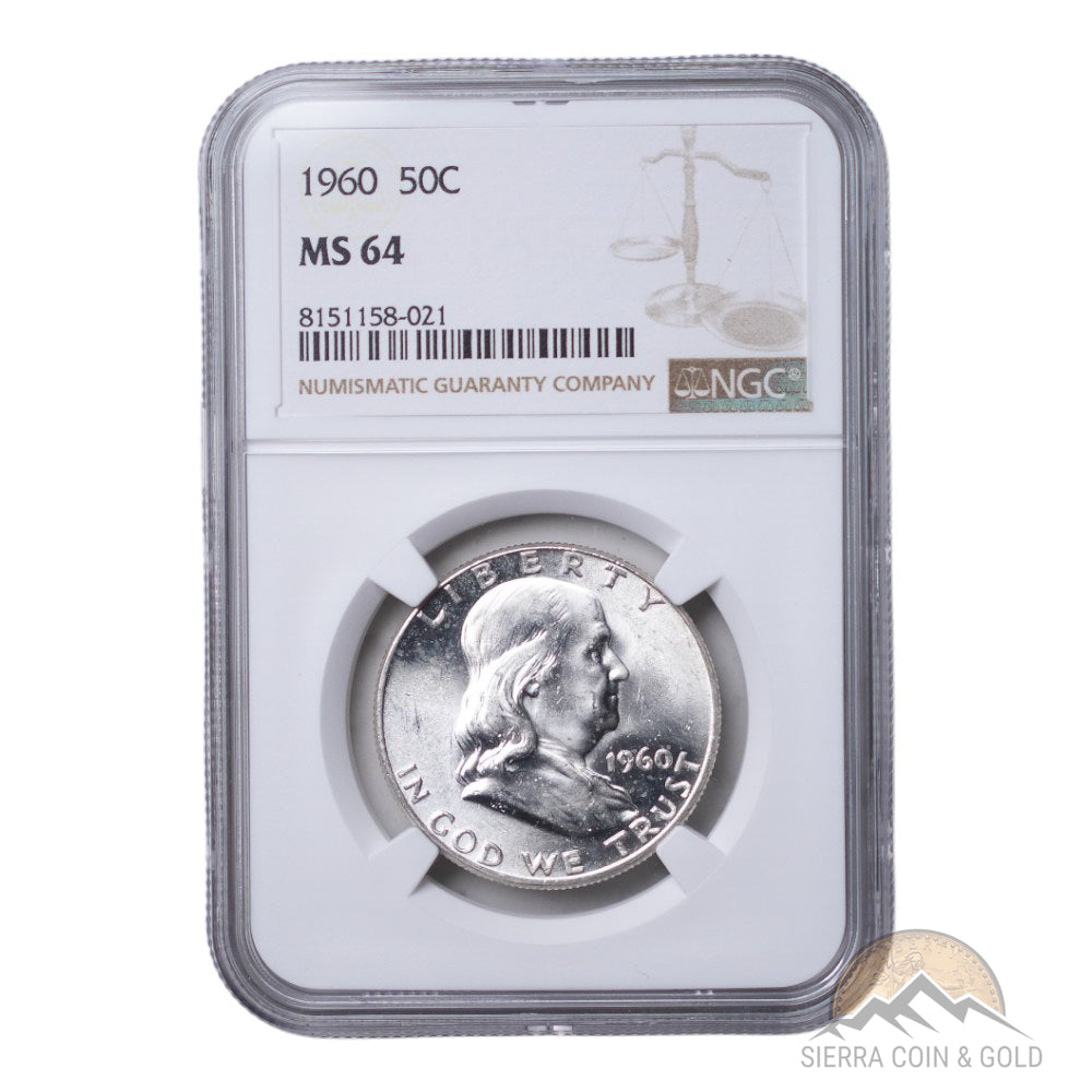 1960 Franklin Half Dollar - NGC MS64